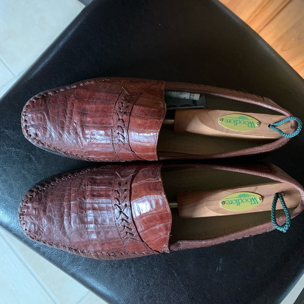 Genuine alligator loafers 11.5